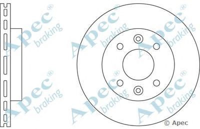 APEC BRAKING dsk199 -  Тормозной диск